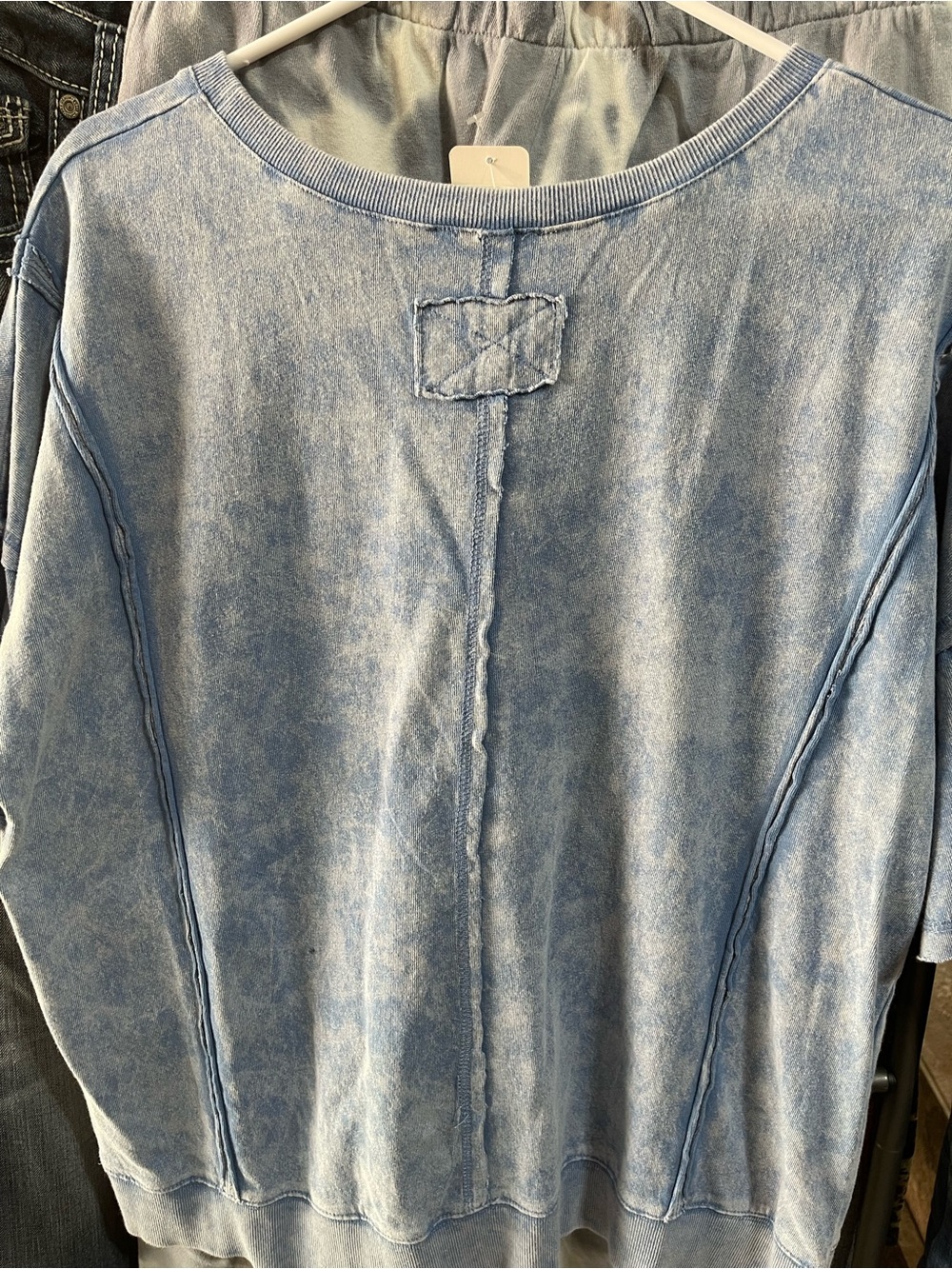 Washed Light Blue Short Sleeve Tee - Picture 2 of 3